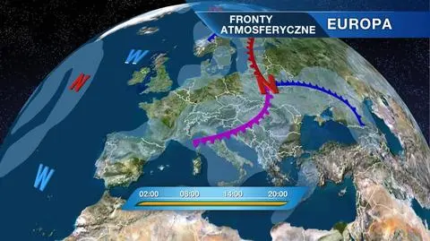 Fronty atmosferyczne nad Europą