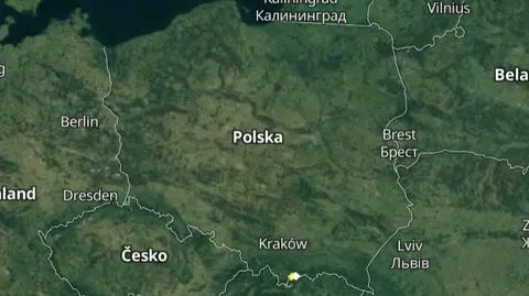 Lokalizacja burz nad Polską