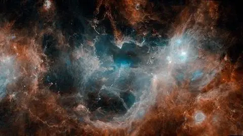 Tu tworzą się gwiazdy (ESA/Herschel/NASA/R. Hurt)