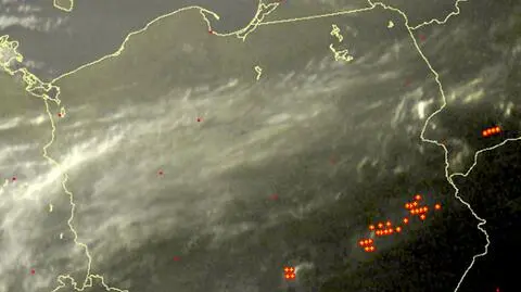 Burze nad Polską o godz. 20.55