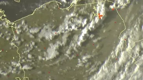 Lokalizacja burz nad Polską