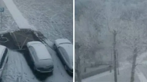 Biały poranek na południu Polski