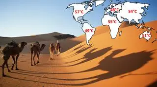 Światowy rekord temperatury to 56,7 st. C