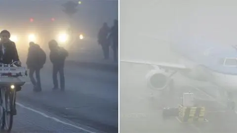 Zawodzą samoloty i samochody. Holandia w gęstej mgle
