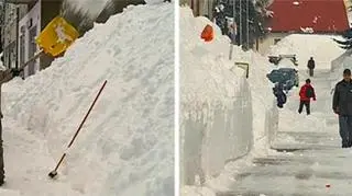 Zaspy wznoszą się na gigantyczne wysokości