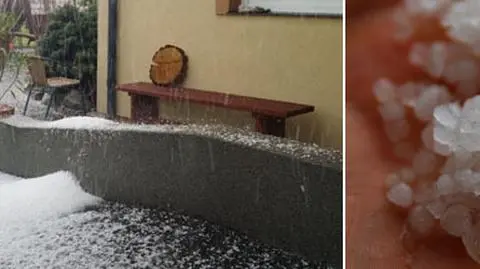 Ciemne chmury, wiatr, ulewy i grad. Burze pojawiały się w wielu regionach Polski