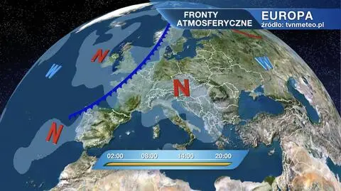 Fronty atmosferyczne nad Europą