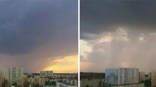 Chmury burzowe nad Bydgoszczą