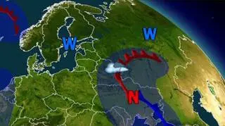 Niż jeszcze nad Ukrainą