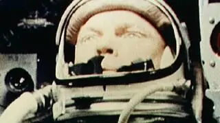 John Glenn tuż przed startem