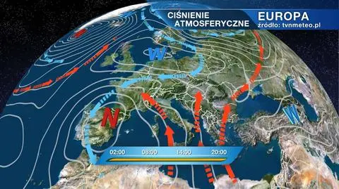 Ciśnienie atmosferyczne nad Europą