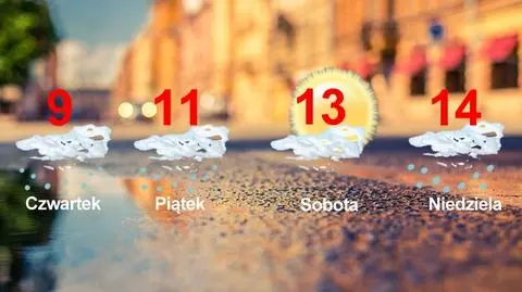 Temperatury prognozowane na najbliższe dni