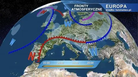 Fronty atmosferyczne nad Europą