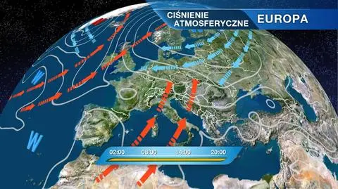 Sytuacja baryczna nad Europą