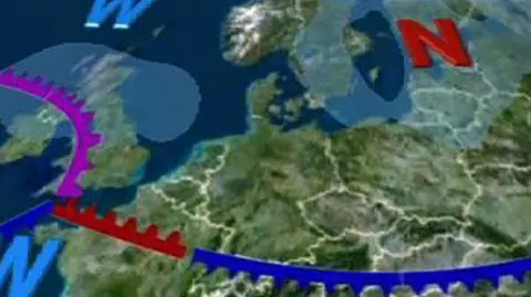 Niże na północy, wyże na południu Europy