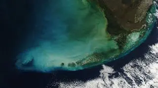 Archipelag wysp Florida Keys widziany z kosmosu