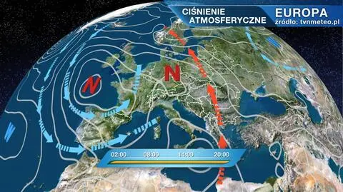 Polska jest pod wpływem niżu znad Niemiec