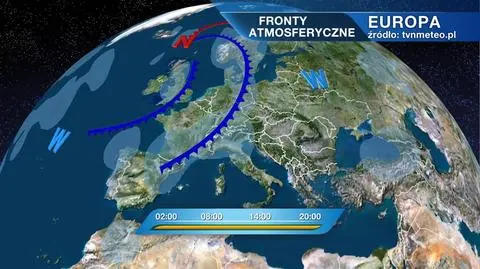 Fronty atmosferyczne nad Europą