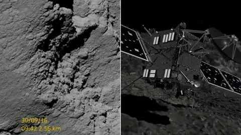 Sonda Rosetta rozbiła się na komecie