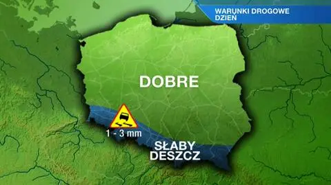 Dobre warunki na powrót z wakacji. Popada w górach