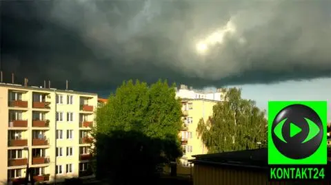 Strefa burz przewędrowała przez Polskę