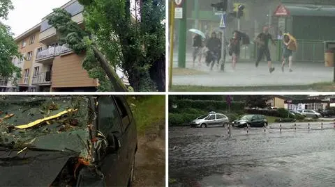 Burze przetoczyły się nad południową, centralną i zachodnią częścią kraju