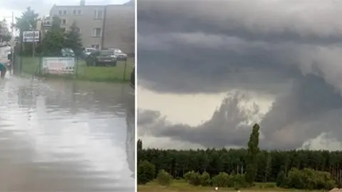 Burzowe chmury w Bydgoszczy