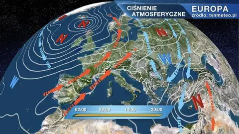 Ciśnienie atmosferyczne nad Europą
