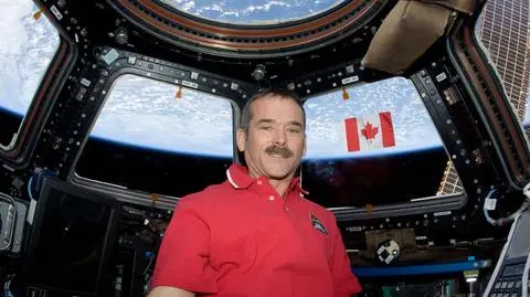 Hadfield na pokładzie ISS