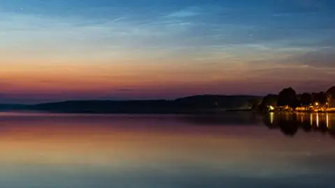 Obłoki srebrzyste w okolicach Chojnic