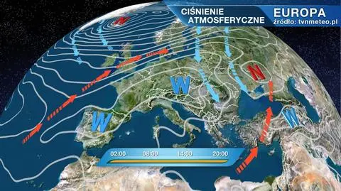 Ciśnienie atmosferyczne w Europie