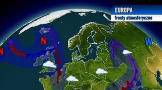 Płyną fronty z zachodu na wschód
