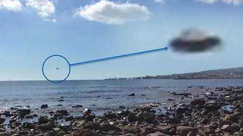 Zaobserwowane nad Włochami UFO (źródło: Facebook/CUFOM)