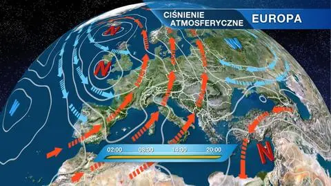 Sytuacja baryczna nad Europą