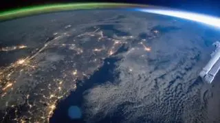 Zorza i wschód słońca z pokładu ISS