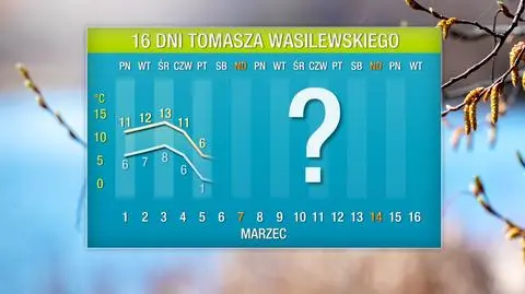 Pogoda na 16 dni: wiosennie, ale z małą przerwą