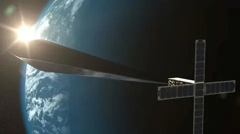 "Orbital Reflector" ma się rozwinąć w kosmosie do rozmiaru dwóch autobusów (fot. Nevada Museum of Art)