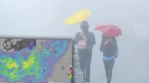 Silny wiatr powróci, popada też deszcz i deszcz ze śniegiem