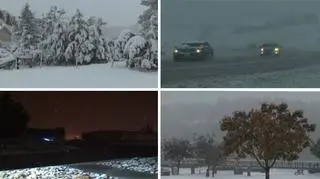 Zima w październiku  Śnieg spowodował paraliż w co najmniej dwóch stanach