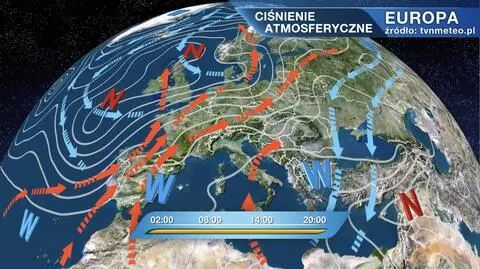 Ciśnienie atmosferyczne w Europie