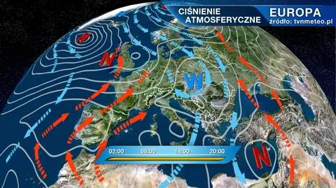 Ciśnienie atmosferyczne nad Europą