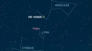 HD 162826-RGB, czyli siostrzana gwiazda Słońca, znajduje się w konstelacji Herkulesa