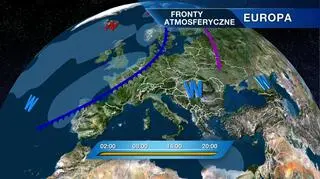 Fronty atmosferyczne nad Europą