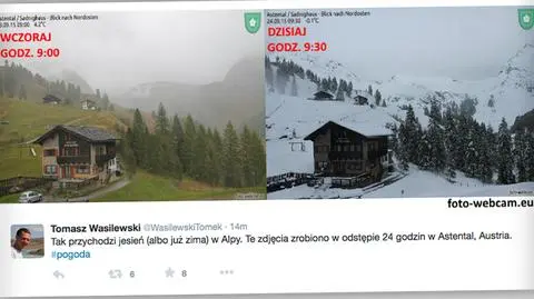 Tomasz Wasilewski poinformował o śniegu