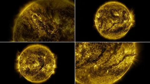 Zobacz, jak w ciągu roku zmienia się Słońce. NASA opublikowała poklatkowy film