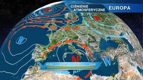 Sytuacja baryczna nad Europą