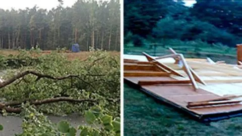 Zniszczenia po nawałnicach były poważne
