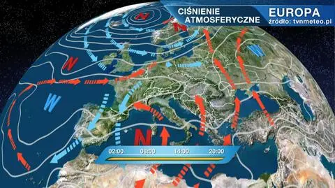 Ciśnienie atmosferyczne nad Europą