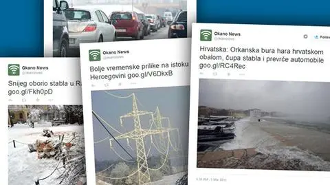 Cyklon Rea nie odpuszcza Bałkanom. Wiatr uszkadza budynki, śnieg więzi turystów