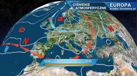 Ciśnienie atmosferyczne nad Europą